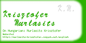 krisztofer murlasits business card